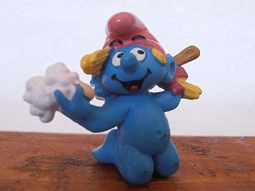 20448 Smurf Bathing Smurf, Vintage Smurfs figure, Shipping will only be charged once!
