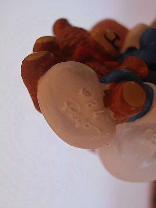 20205 Baby with Teddy Smurf, Vintage Smurfs figure, Shipping will only be charged once!