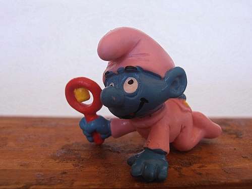 20202 Pink Baby Smurf, Vintage Smurfs figure, Shipping will only be charged once!