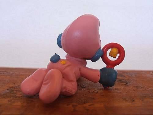 20202 Pink Baby Smurf, Vintage Smurfs figure, Shipping will only be charged once!