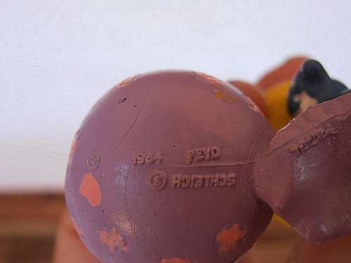 2.0489 Smurfette with lilac chick Smurf, Vintage Smurfs figure, Shipping will only be charged once!