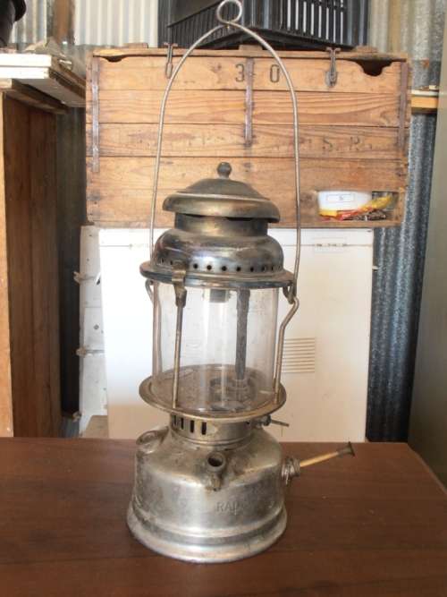 Vintage Radius No. 119 lamp with glass, large, made in Sweden