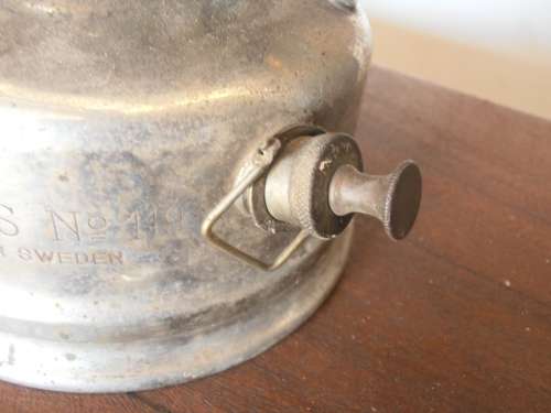 Vintage Radius No. 119 lamp with glass, large, made in Sweden