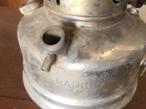 Vintage Radius No. 119 lamp with glass, large, made in Sweden