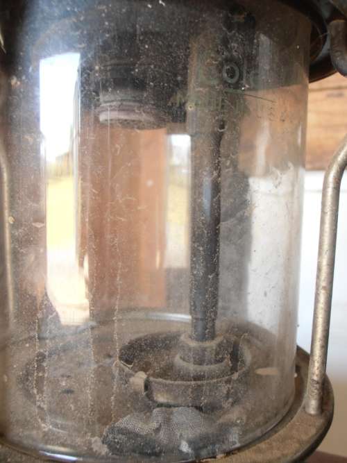 Vintage Radius No. 119 lamp with glass, large, made in Sweden