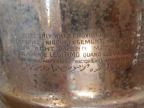 Vintage Radius No. 119 lamp with glass, large, made in Sweden