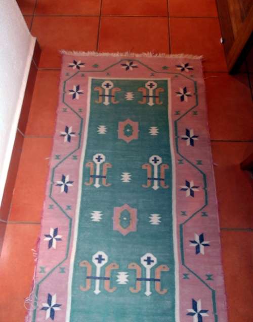 Kilim runner rug, 2.96 m x 77 cm, Kelim Persian carpet