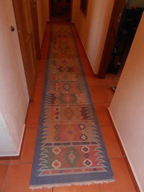 Very long Kilim runner rug, 5.40 m x 77 cm, Kelim Persian carpet