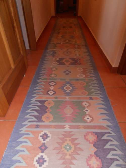 Very long Kilim runner rug, 5.40 m x 77 cm, Kelim Persian carpet