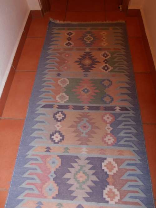 Very long Kilim runner rug, 5.40 m x 77 cm, Kelim Persian carpet