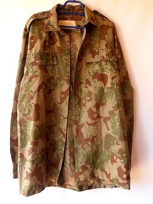 Camo shirt, long sleeves, size XL, Koevoet, SAP, South African Police