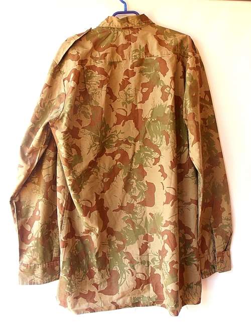 Camo shirt, long sleeves, size XL, Koevoet, SAP, South African Police