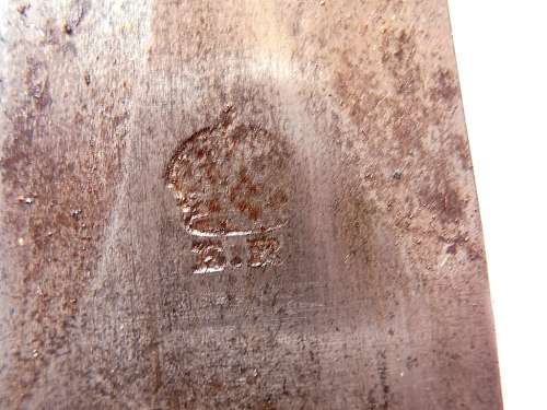 Bayonet with scabbard, total length is 44.5 cm