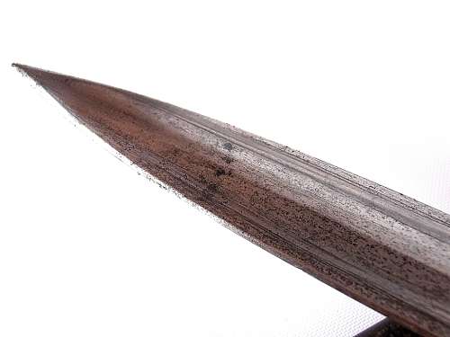 Bayonet with scabbard, total length is 44.5 cm