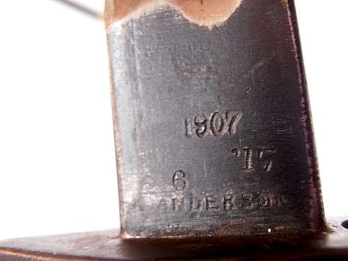 Bayonet with scabbard, total length is 57.5 cm