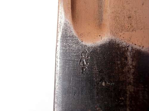 Bayonet with scabbard, total length is 57.5 cm