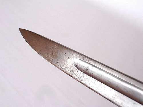 Bayonet with scabbard, total length is 57.5 cm