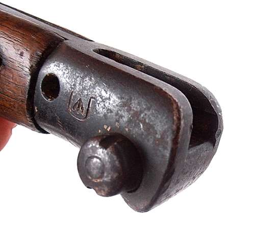 Bayonet with scabbard, total length is 57.5 cm