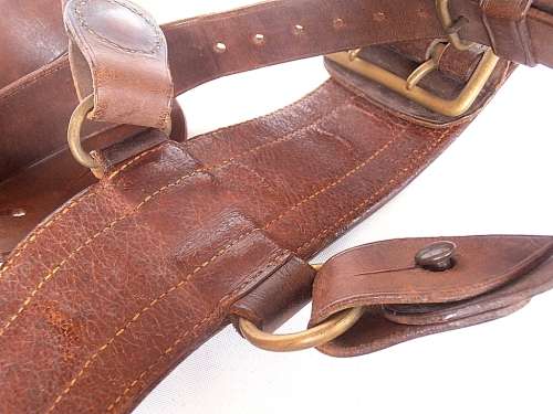 WW2 leather belt, length 112 cm, great condition, J. Brayley Reynolds, Royal Artillery