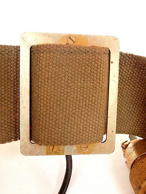 Vintage army military McMurdo morse key radio receiver transceiver with plug and webbing