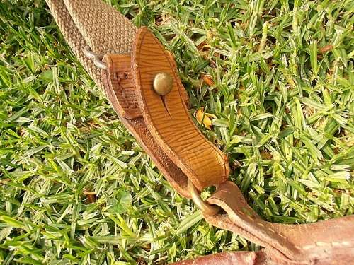 Vintage leather gun bag