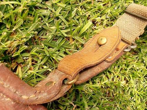 Vintage leather gun bag