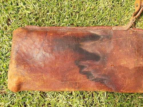 Vintage leather gun bag