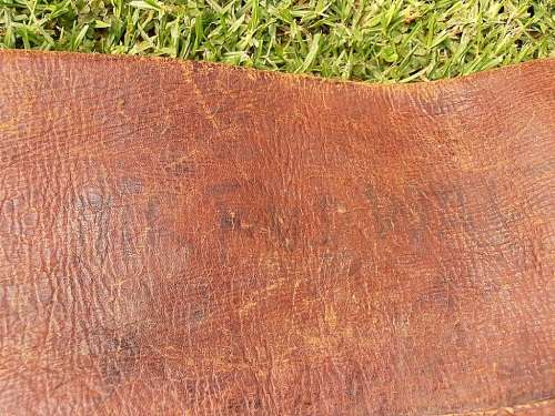 Vintage leather gun bag