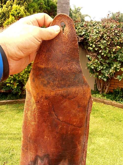 Vintage leather gun bag
