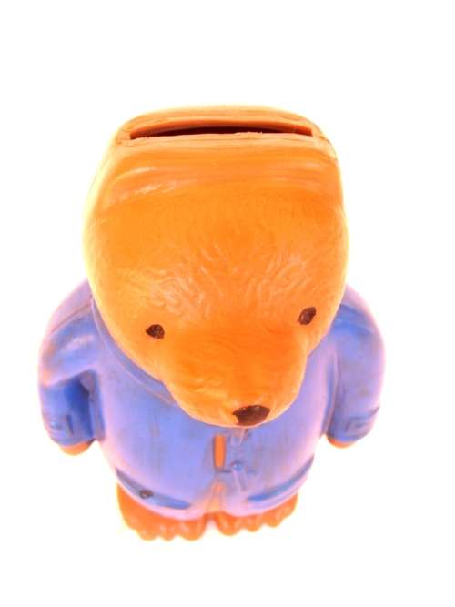 Vintage 1977 Paddington Bear money box figurine, Shipping will only be charged once!