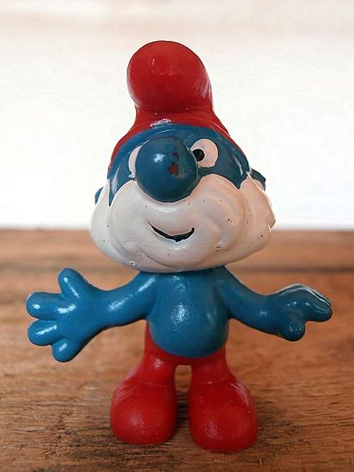 20001 Papa Smurf, Vintage Smurfs figure, Shipping will only be charged once!