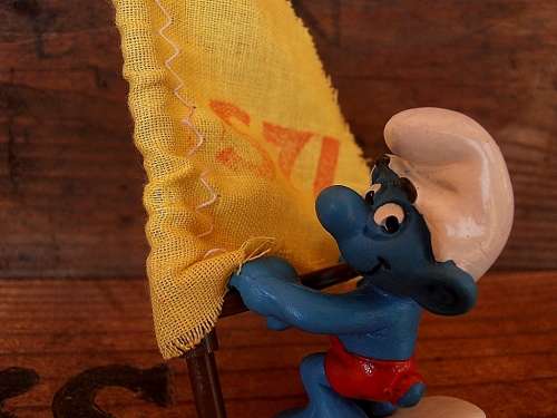 40215 Windsurfer Smurf, Vintage Smurfs figure, Shipping will only be charged once!