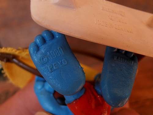 40215 Windsurfer Smurf, Vintage Smurfs figure, Shipping will only be charged once!