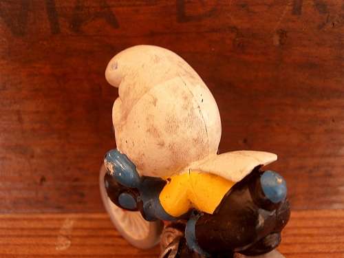 40501 Cyclist Smurf, Vintage Smurfs figure, Shipping will only be charged once!