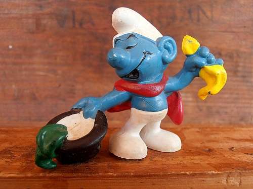 20114 Conjuror Smurf, Vintage Smurfs figure, Shipping will only be charged once!
