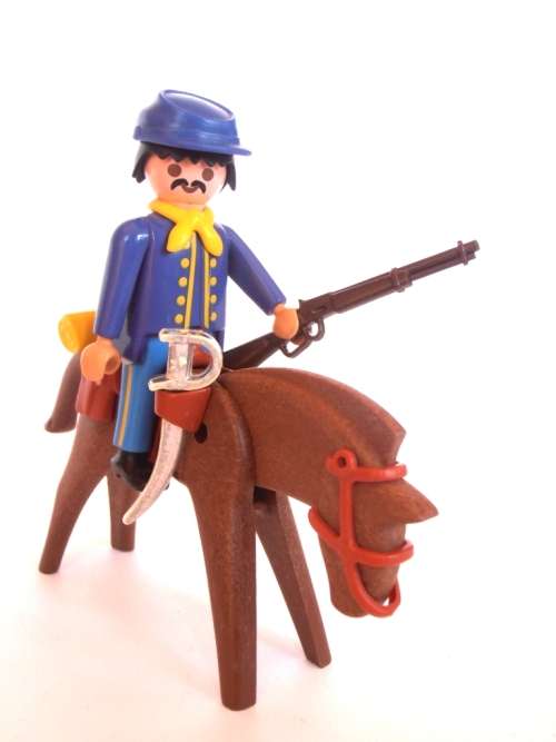 Vintage lot 1970's Playmobil US Army figures, soldiers and horses, Geobra