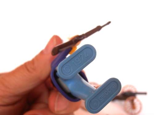 Vintage lot 1970's Playmobil US Army figures, soldiers and canons, Geobra