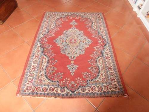 Old Persian carpet, Sarouk rug, purchased in the 1980's, with copy of certificate,