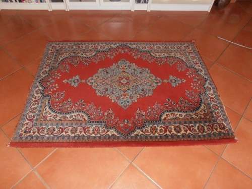 Old Persian carpet, Sarouk rug, purchased in the 1980's, with copy of certificate,