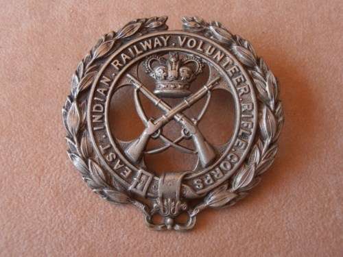 East Indian Railway Volunteer Rifle Corps badge