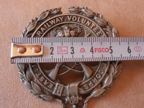 East Indian Railway Volunteer Rifle Corps badge