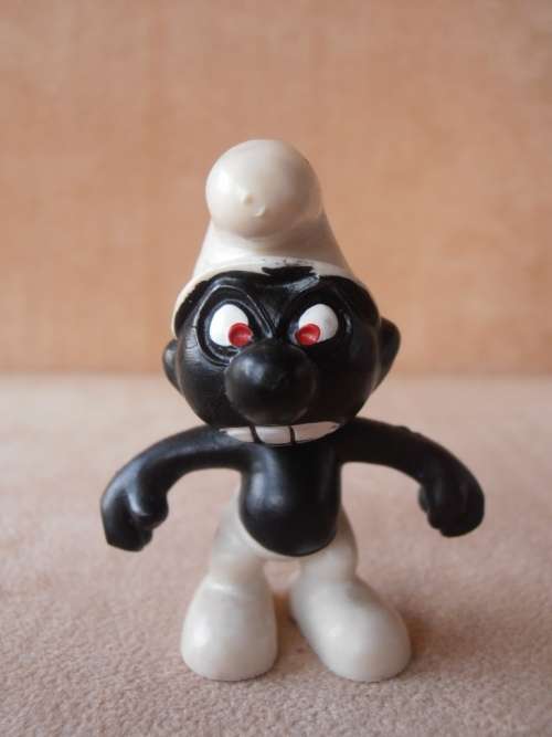 20007 Angry Smurf, vintage Smurfs figure. Shipping will only be charged once!