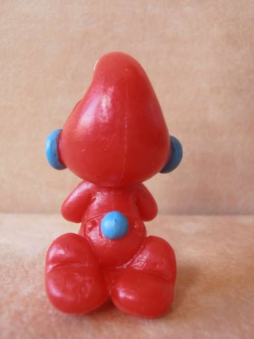 51910 Praying Smurf CHRISTMAS Smurf, vintage Smurfs figure.