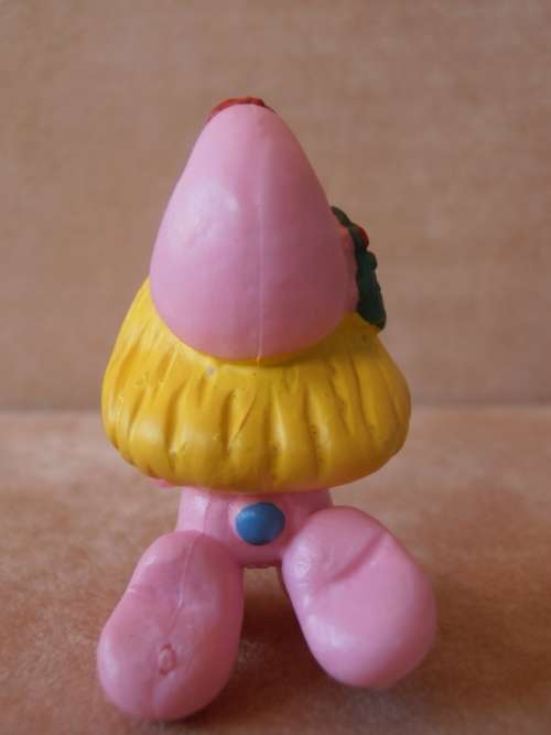 51911 Praying Smurfette CHRISTMAS Smurf, vintage Smurfs figure.