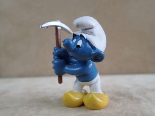 40213 Chaingang Smurf (incomplete), vintage Super Smurfs figure. Shipping will only be charged once!