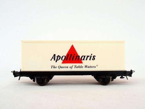 Roco Apollinaris wagon, HO scale, excellent condition, like new! WENDYHOUSE-MANIA!