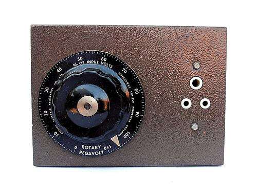 Vintage ROTARY REGAVOLT POWER TRANSFORMER, British Electric Resistance Co. Ltd., Enfield, Middlesex