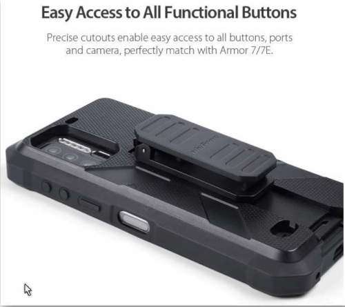 ULEFONE Armor 7 Protective Case + 2 Pcs Tempered Glass Screen Protector