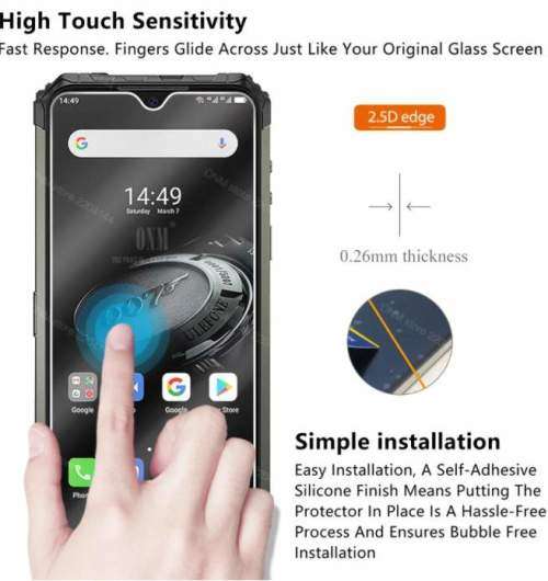 ULEFONE Armor 7 Protective Case + 2 Pcs Tempered Glass Screen Protector