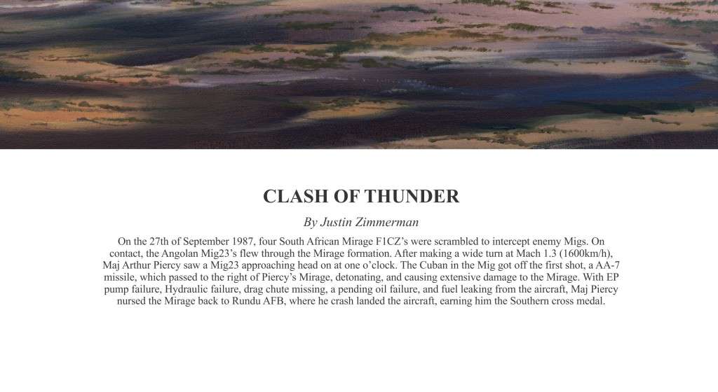 Mirage F1CZ `Clash of Thunder` A2 Fine Art Print